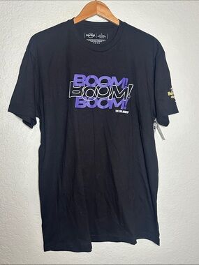 NEW Hard Rock Casino Black Tee Purple Graphic BOOM! Jackpot NWT Tampa Men’s XL